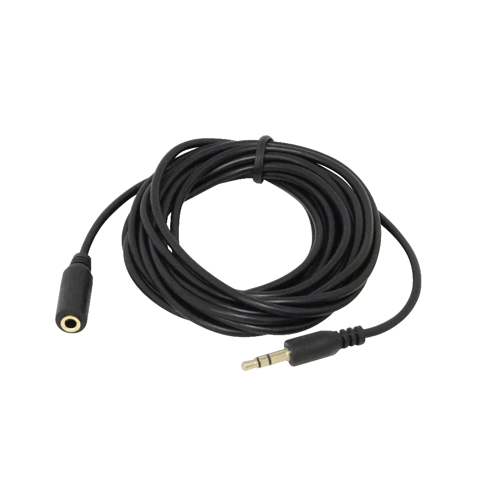 Cable de Audio 3.5mm Hembra a Macho, 4.5m, Estéreo, Negro, Phone-1/8 1