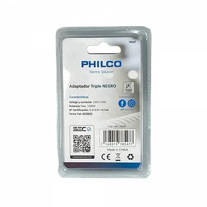 PHILCO Triple 10A 250V 1500W Enchufe