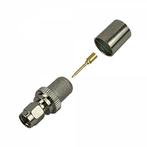 Conector SMA-Macho Crimpado para Cable Coaxial LMR400 Serie-400