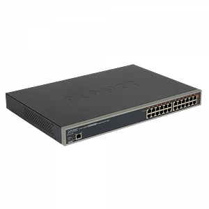 Hub PoE Gigabit de 12 Puertos PLANET POE-1200G, 220W, Administración Avanzada 
