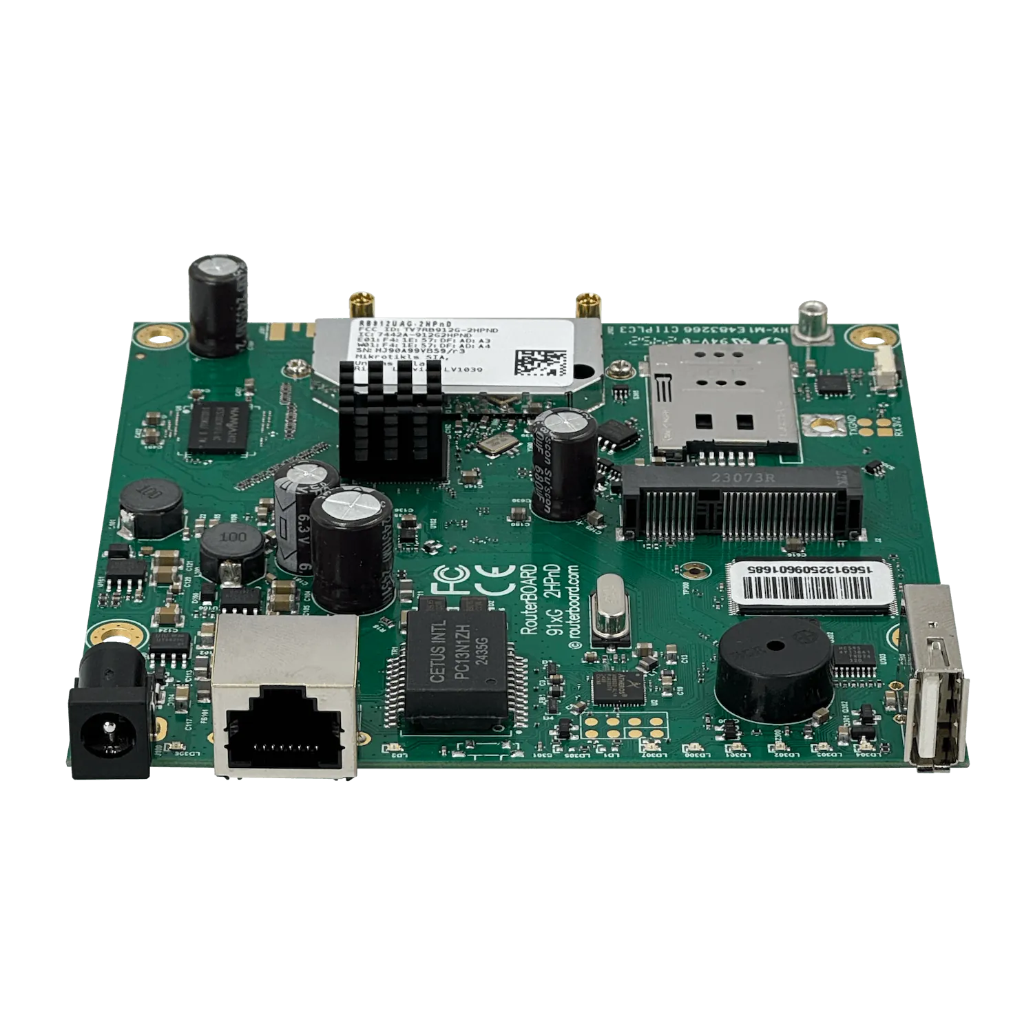 RouterBoard MikroTik RB912UAG-2HPnD - 2.4GHz, Gigabit LAN, miniPCI-e, PoE 1