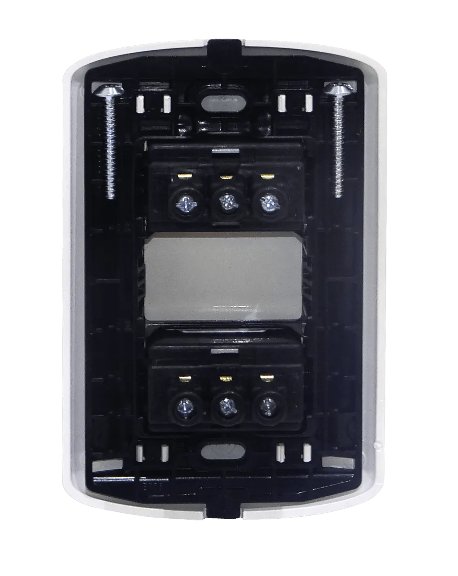BTICINO MODUS 2-ENCHUFES-10A-NACIONAL CON BASE Y TAPA BLANCA ARMADO 1
