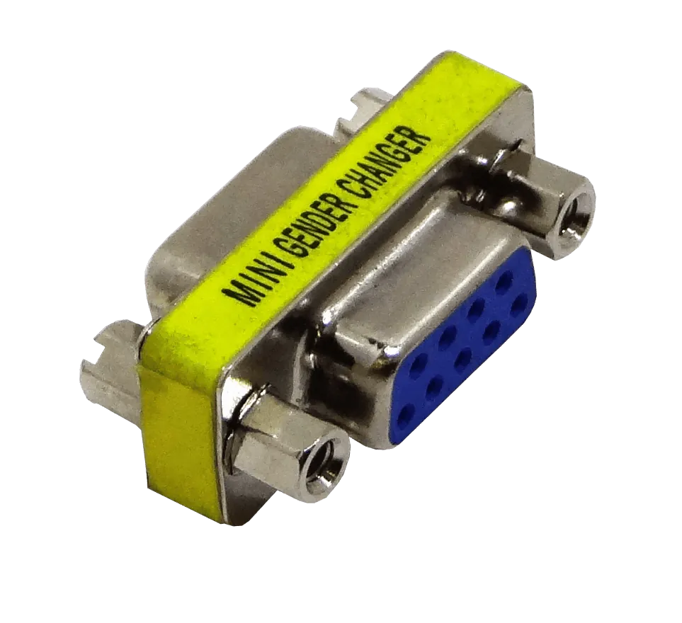Conector Serial Hembra-Hembra DB9 sin Cable DE-09/HH 1