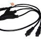 Cable de Poder LINKMADE 0.9m Trebol-C5 Hembra a CL Macho Negro 6A 3x0.75mm2 Triple - Miniatura 1