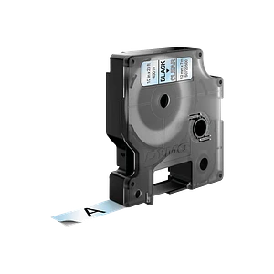 DYMO 12mm Negro en Fondo Transparente Cinta 7mt D1-Label Cassette