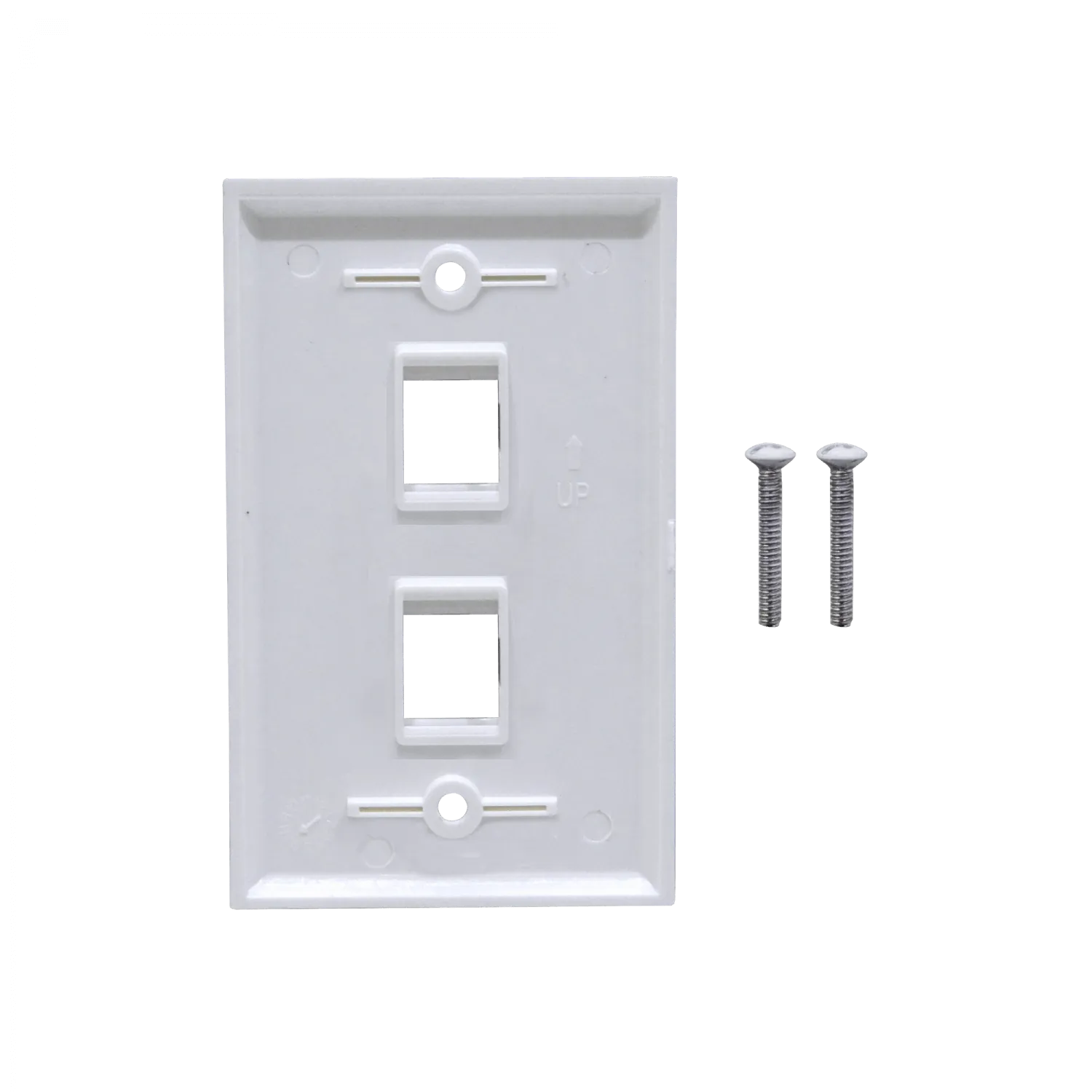 BLANCO 2-Keystone Vertical Faceplate 70x114mm 1