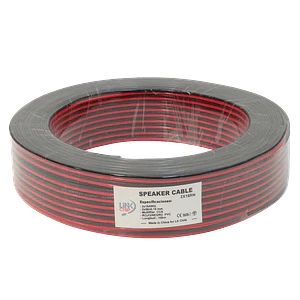 Cable Paralelo Rojo/Negro 2x16AWG CCA 2x1,0mm² Multifilar 100m