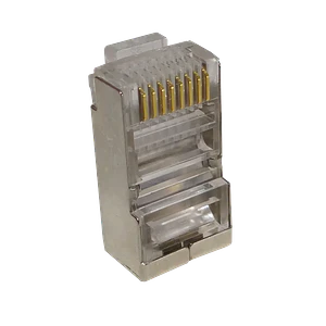 100 unidades FTP STP Conector RJ45 Cat5e Metalizado Crimpeable