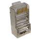 100 unidades FTP STP Conector RJ45 Cat5e Metalizado Crimpeable - Miniatura 1