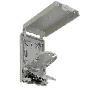 Caja NAP de Fibra Óptica 24 Puertos IP52 Gris - BOX-24C