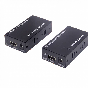 Extensor HDMI 1080p UTP Cat5e/Cat6 hasta 60m, con Fuente 12V 2A