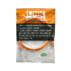 Cable Patch LINKMADE Cat6 Naranjo LSZH 2m Inyectado Multifilar para Redes Profesionales