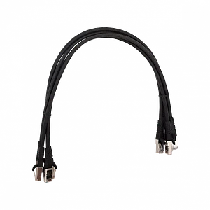 Pack x4 Cable Patch LINKMADE Cat6 S/FTP 50cm Negro LSZH Inyectado Multifilar