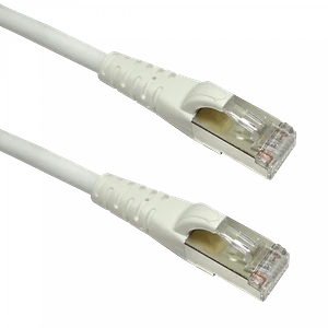 Pack x4 Cable Patch LINKMADE Cat6 F/UTP 0.5mt Blanco LSZH Inyectado Multifilar