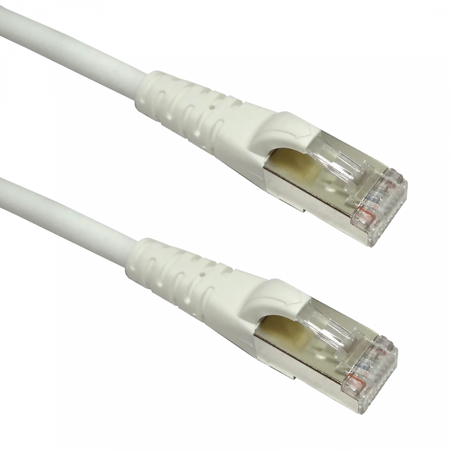 Pack x4 Cable Patch LINKMADE Cat6 F/UTP 0.5mt Blanco LSZH Inyectado Multifilar 1