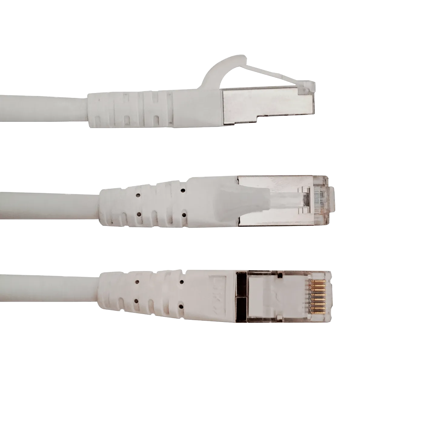 Cable Patch LINKMADE Cat6 F/UTP 15mt Blanco LSZH Inyectado Multifilar 1