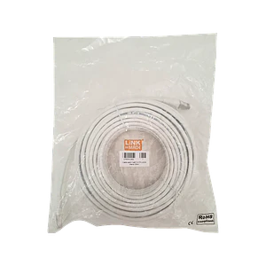 Cable Patch LINKMADE Cat6 F/UTP 20mt Blanco LSZH Inyectado Multifilar