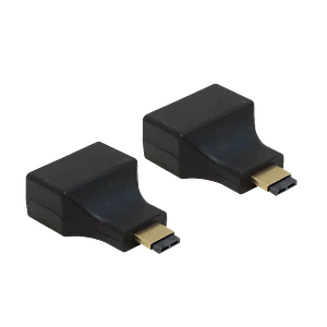 Extensor HDMI Pasivo con 2 Cables UTP Cat5e, Hasta 30 Metros, RJ45