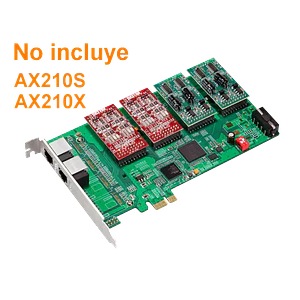 ATCOM PCIe-x1 8X 2-RJ45 REQ-AX210 3.3/5V 32BIT TARJETA ASTERISK