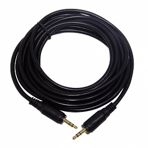 Cable de Audio 3.5mm Macho a Macho, 3m, Estéreo, Negro