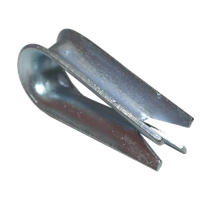 Pasacabo Zincado Gancho para Piola Acero Thimble