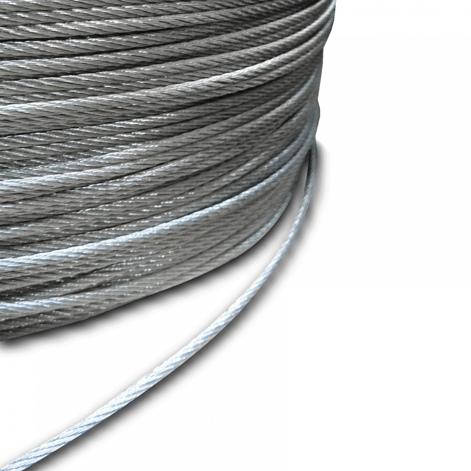 Cable Acero Zincado 3mm 7x7 por-Metro Zinc-Plated 1
