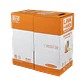 Caja Cable de Red LINKMADE Cat6 UTP 305mt Amarillo Unifilar PVC Cobre - Miniatura 1