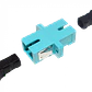 SC-SC Aqua OM3 SX-Simplex Copla p/Fibra Adaptador p/Cabecera-CL/Caja - Miniatura 1