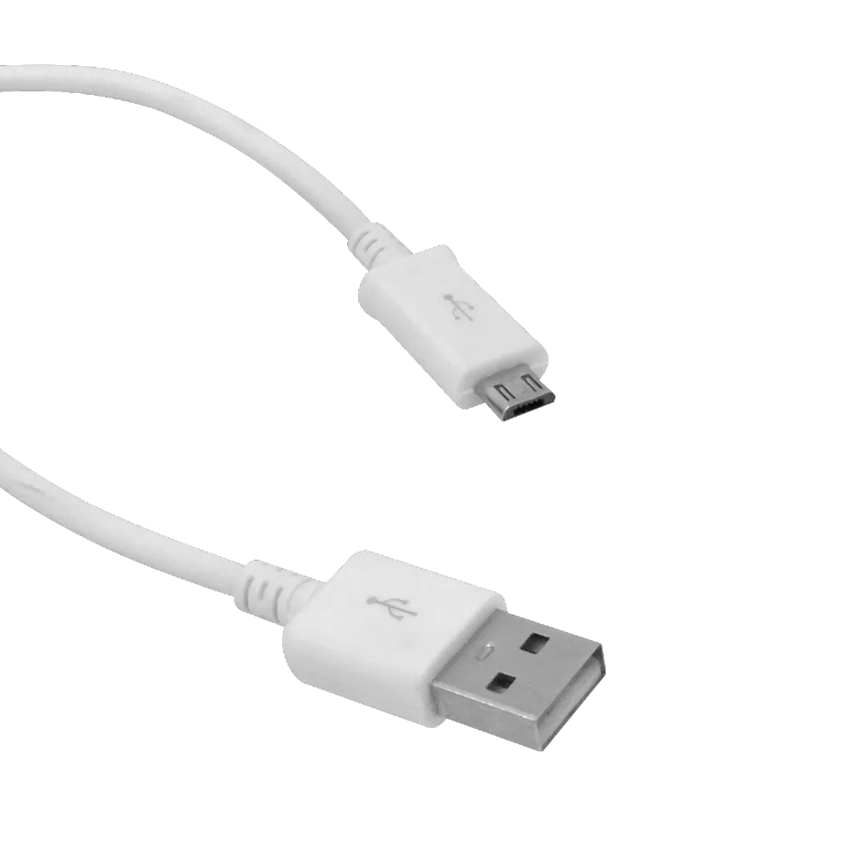 Cable USB 0,9mt A-Macho MicroB-Macho A/MicroB 90cm puede salir blanco 1