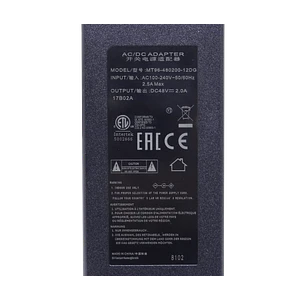 Fuente de Poder MikroTik F48-W96 - 48V 2A 96W con Conector 5.5x2.1mm 
