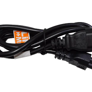 Cable de Poder 150cm LINKMADE Macho-Hembra Trebol/C14 Negro 6A 3x0.75mm2
