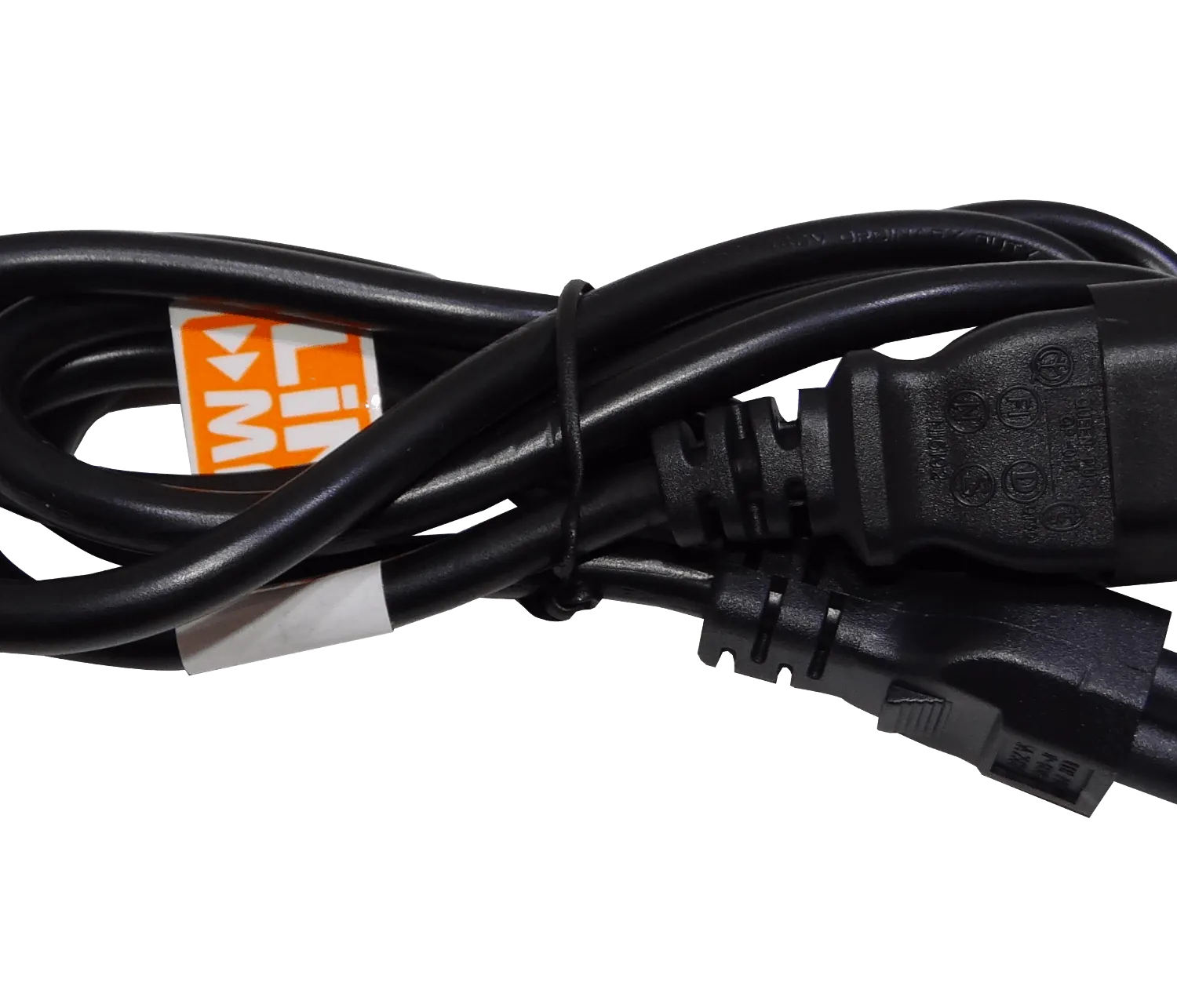 Cable de Poder 150cm LINKMADE Macho-Hembra Trebol/C14 Negro 6A 3x0.75mm2 1