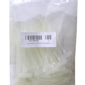 Amarras Plasticas LINKMADE CV-100LW Blancas 100x2.5mm 100 Unidades