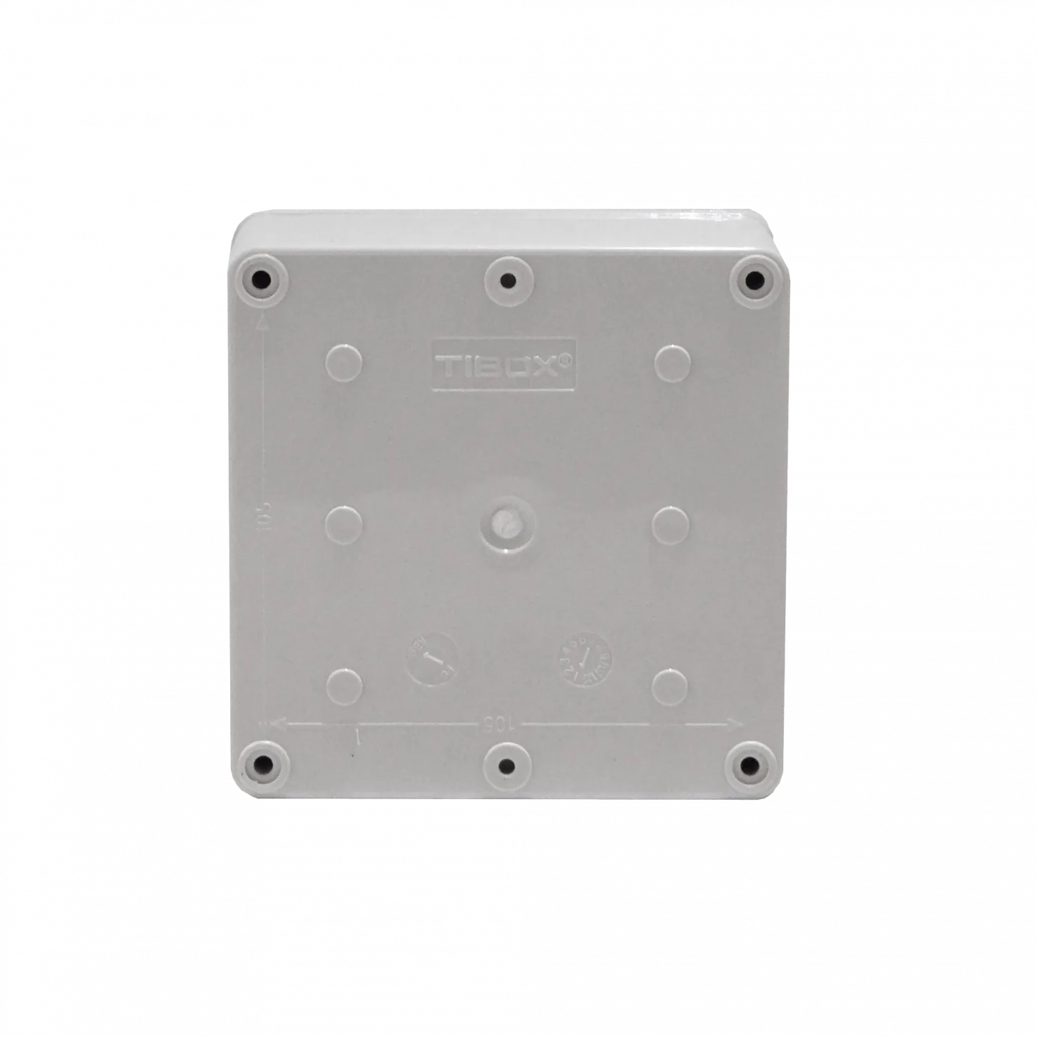 Caja plastica Tibox TJ-AG-1212 125x125x100mm gris IP66 RoHS 1