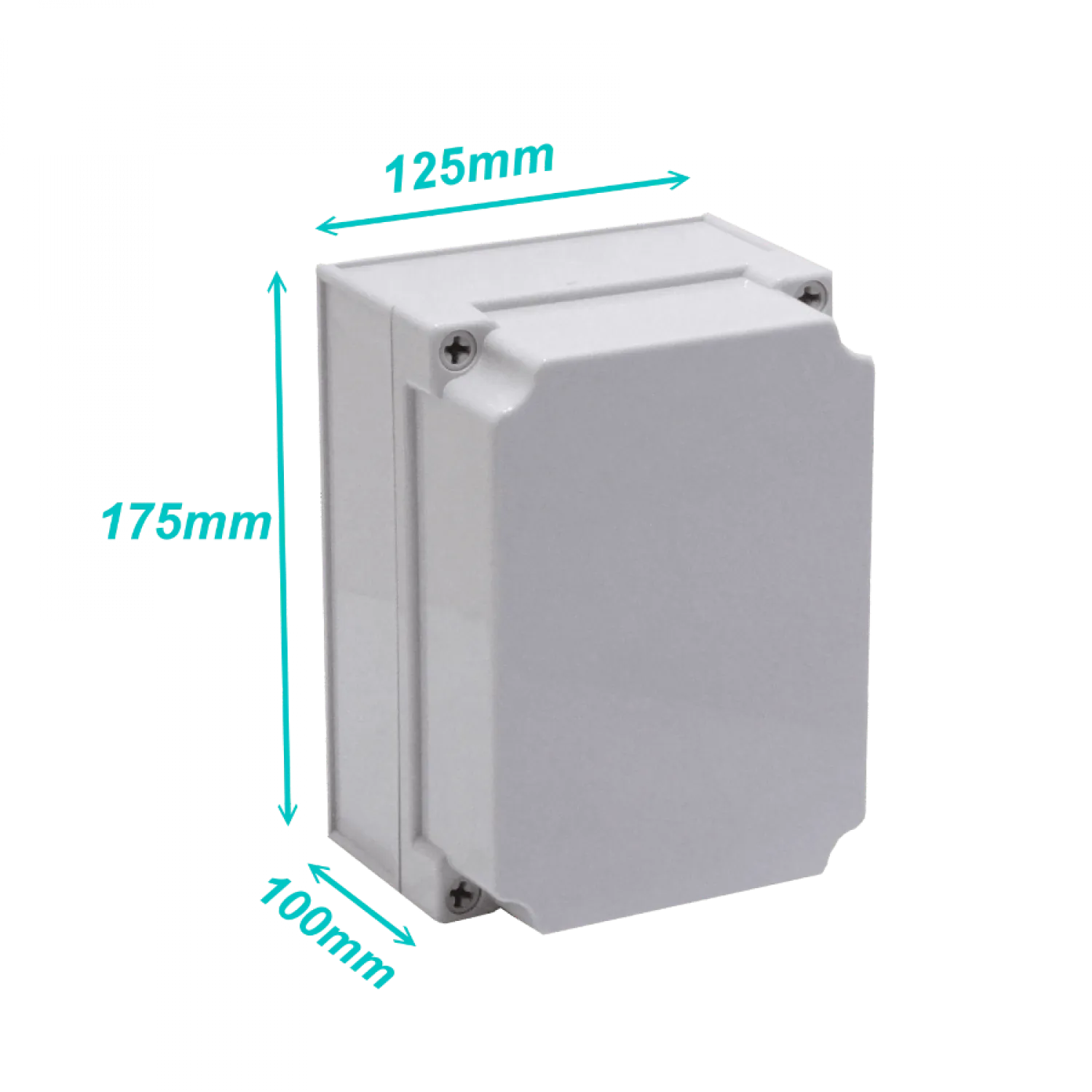 Caja plastica Tibox TJ-AG-1217-1 125x175x100mm gris IP66 RoHS 1