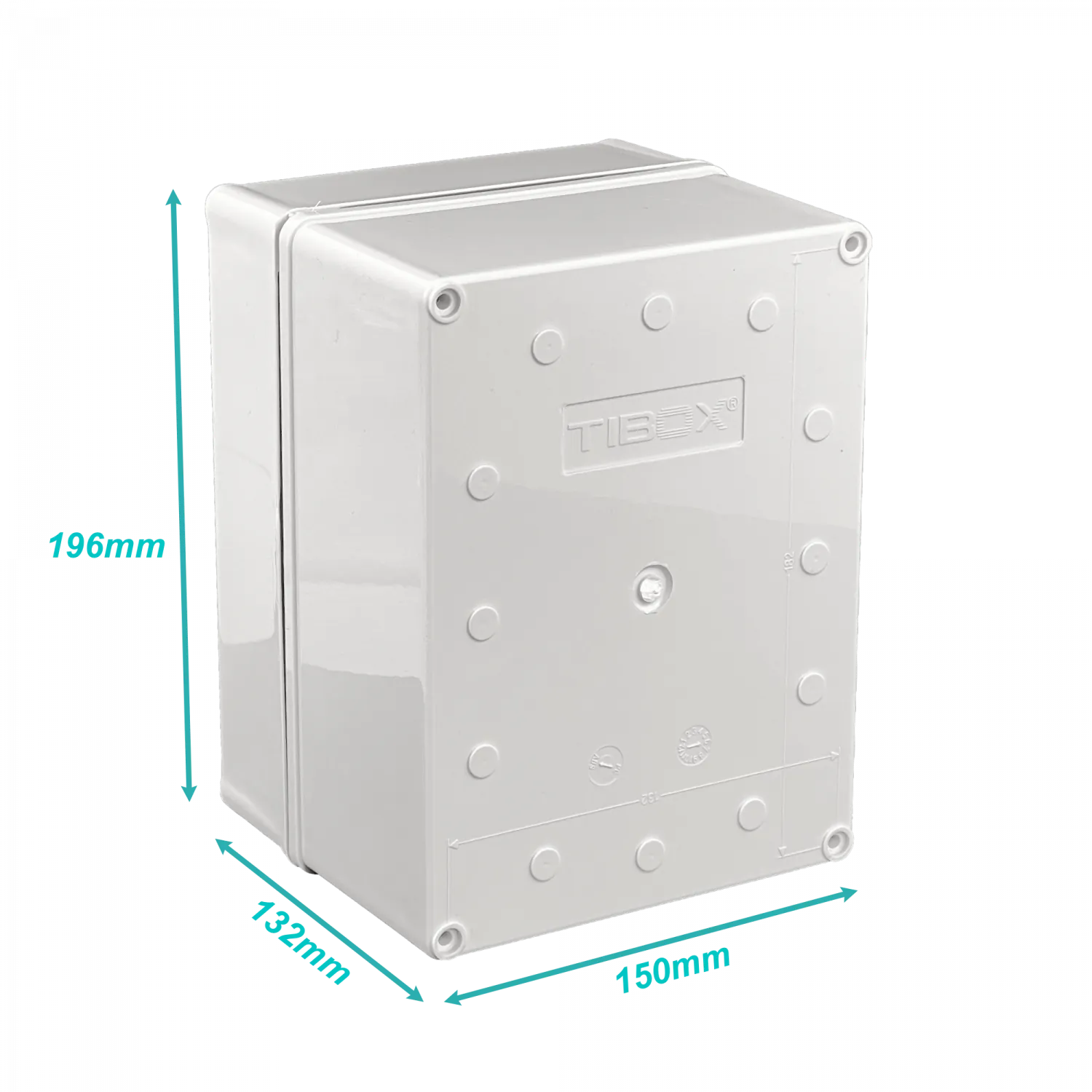 Caja Plástica Estanca TIBOX TJ-AG-1520-1, 150×200×130 mm (IP66) 1