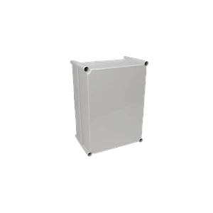 AG-2838-1. 380x280x180mm Tapa-Gris Caja Gris Plastica c/Placa IP66 RoHS