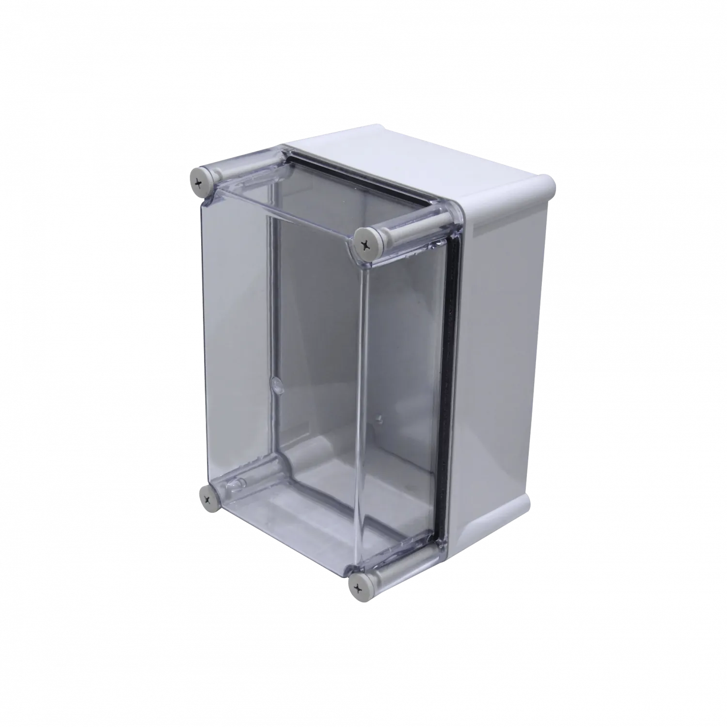 Caja ABS Tibox TJ-AT-2819-1 280x190x180mm IP66 tapa transparente con placa aluminio 1