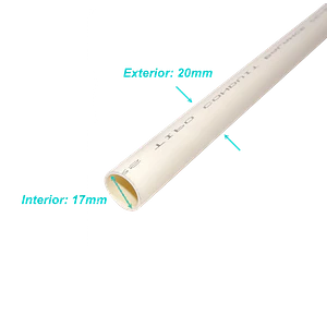 Tubo conduit LinkChip PVC16W-3 blanco 16mm x 1.3mm largo 3m