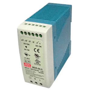 MEANWELL 5VDC 50W 10A Ajustable Ancho-42mm Riel-DIN Fuente-Poder