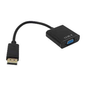 DisplayPort/DP-M a VGA-H Negro 15cm Adaptador Convertidor Video