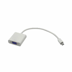 Adaptador VGA Hembra a Mini DisplayPort Macho, 15cm, Blanco, Compatible Mac