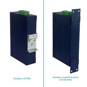 PLANET 5-100 Switch Industrial no-Admin Riel-DIN 12-48VDC 24VAC Dual