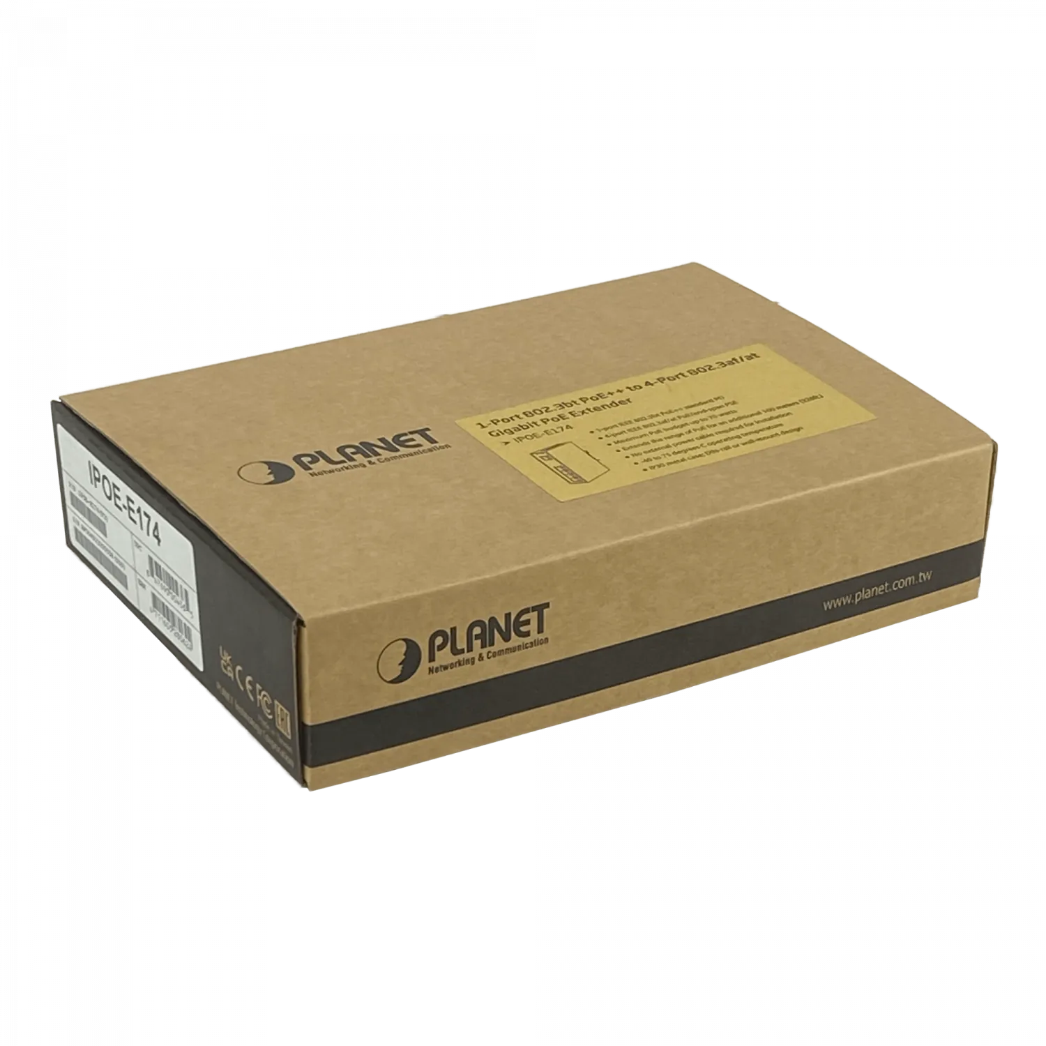 PLANET Switch 5-1000 in-60W 4-PoE-af/at Extender Riel-DIN Industrial 1