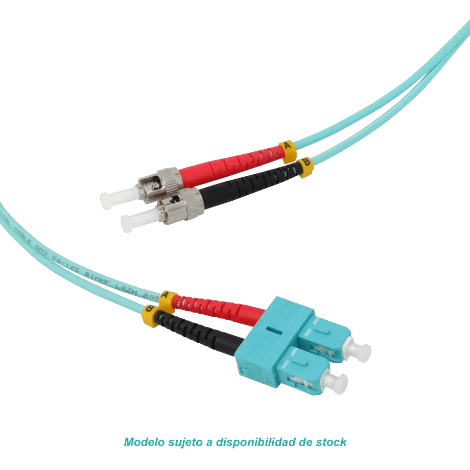 3mt ST-SC OM3 Multimodo MM Duplex Jumper Fibra 50/125um 1
