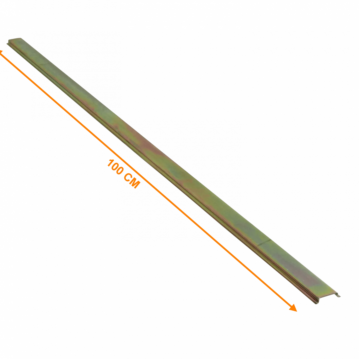Carril 100cm 1mt Riel DIN 35mm Simetrico Zinc para Automatico etc 1