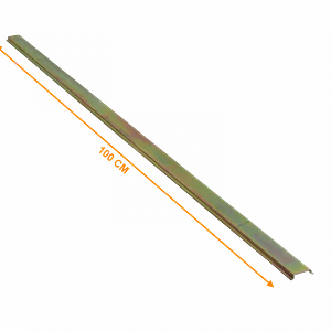 Carril 100cm 1mt Riel DIN 35mm Simetrico Zinc para Automatico etc