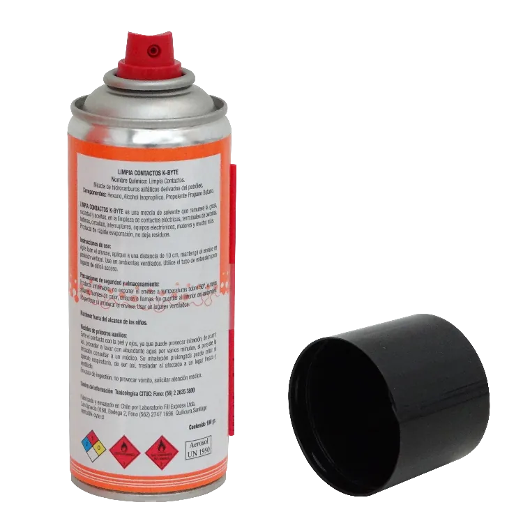 Spray Limpiador de Contactor 180gr Solvente Aceite Grasa 1