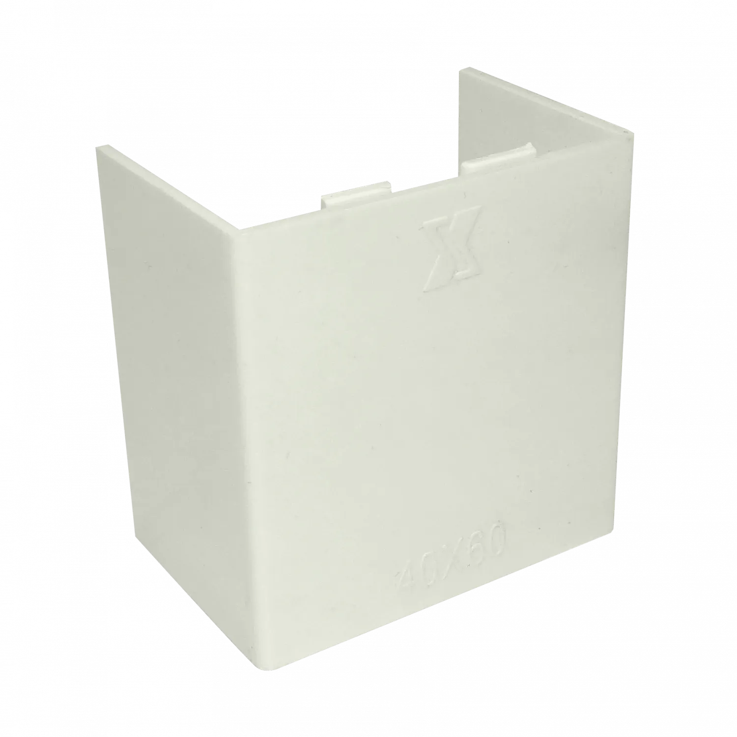 Unión Canal LINKCHIP 60x40mm CCA-6040-U, Blanca, para Canaleta QN6W 1