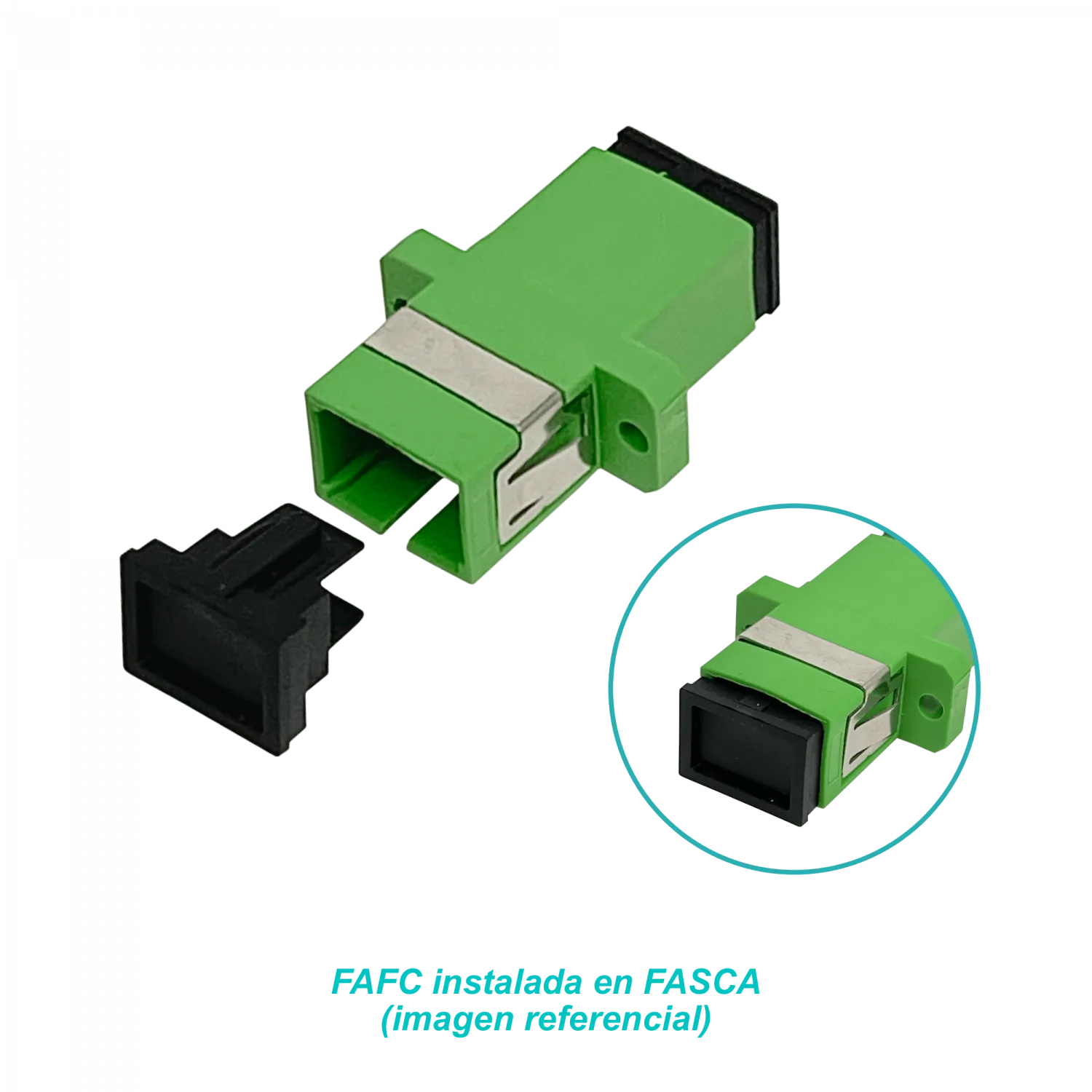 SC-SX Tapa Ciega para Copla de Fibra y modulo SFP-SC Falso Polo LC-DX 1